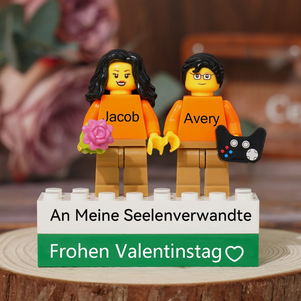 Personalisierte Kleine Figur für Paar Weihnachten Valentinstag Geschenk