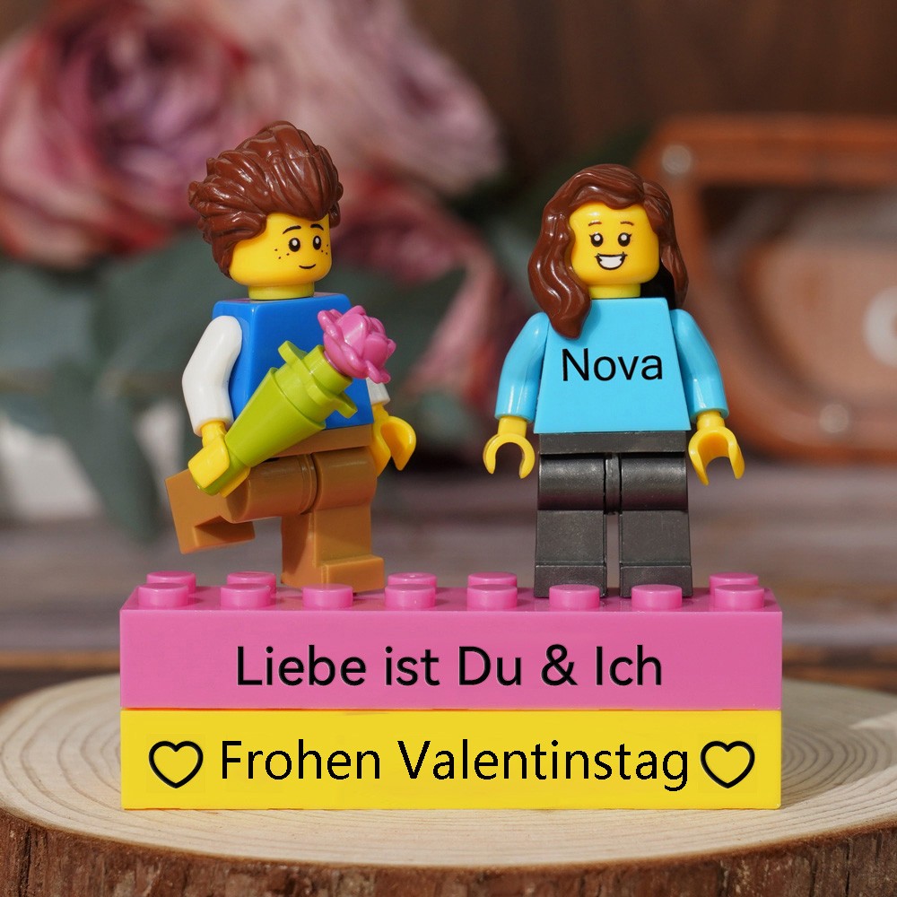 Personalisierte Kleine Figur für Paar Weihnachten Valentinstag Geschenk