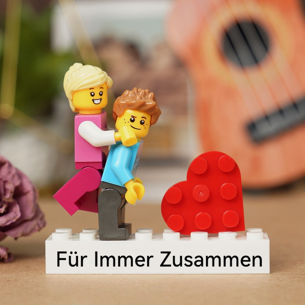 Personalisierte Kleine Figur für Paar Weihnachten Valentinstag Geschenk