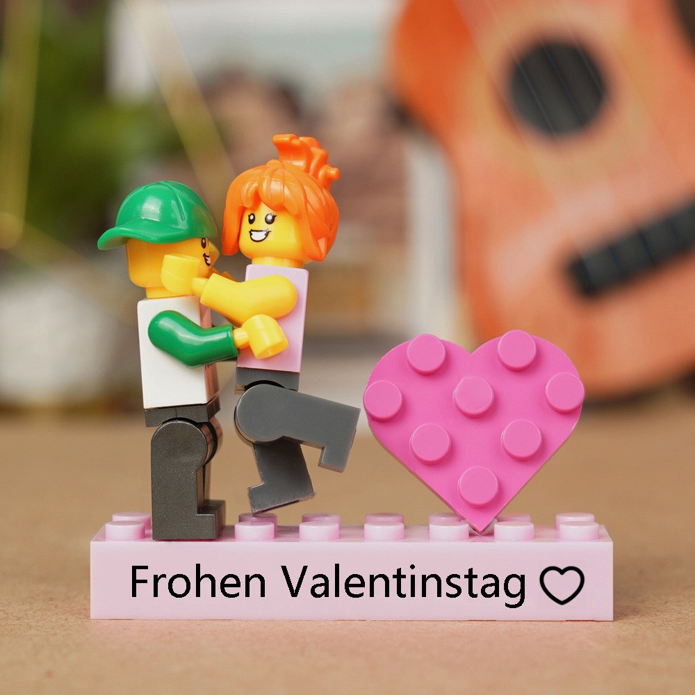 Personalisierte Kleine Figur für Paar Weihnachten Valentinstag Geschenk