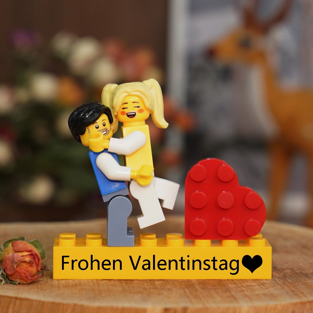 Personalisierte Kleine Figur für Paar Weihnachten Valentinstag Geschenk