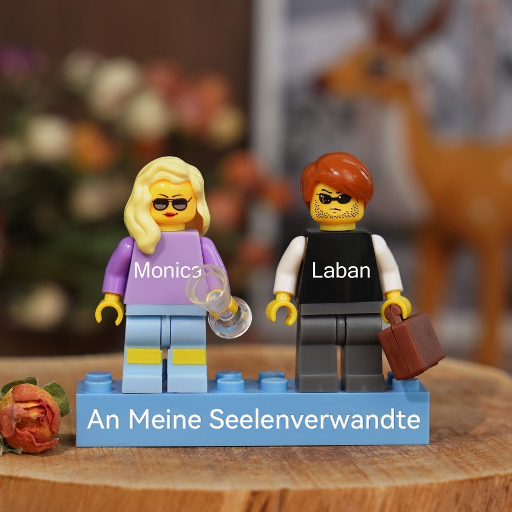 Personalisierte Kleine Figur für Paar Weihnachten Valentinstag Geschenk