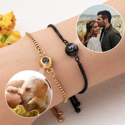 Individuelles Fotoprojektionsarmband für Ehefrau, Seelenverwandte, Geschenkideen zum Valentinstag